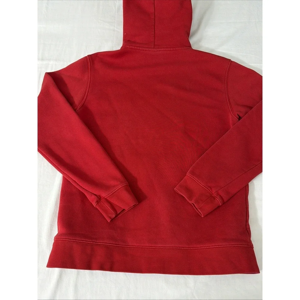Adidas Originals Hoodie Sweatshirt Mens Small Red Trefoil‎ Logo Fleece Pullover